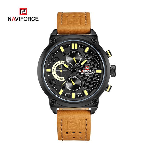 Montre Vintage Naviforce NF9068M - Mouvement Quartz, Résistante à L'eau, Occasion